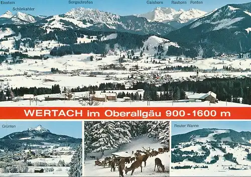 Wertach Teilansichten Panorama gl1978 123.449