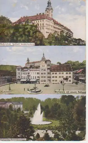Rudolstadt Schloss Marktpl. Anlagen feldpgl1915 96.387