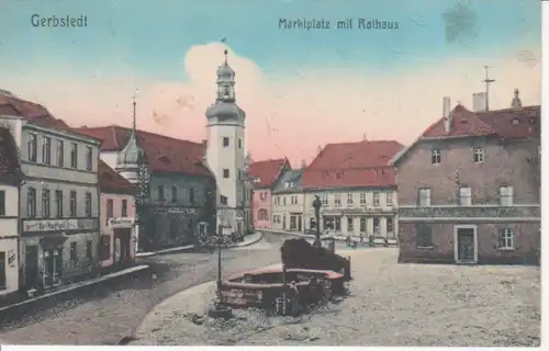 Gerbstedt Marktplatz mit Rathaus gl1919 95.768