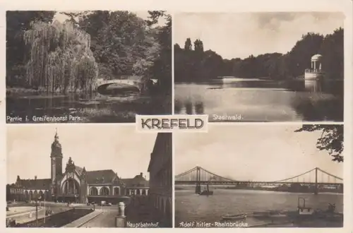 Krefeld Hauptbahnhof Park Stadtwald gl1941 98.626