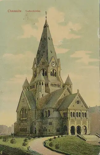 Chemnitz Lutherkirche gl1908 127.733