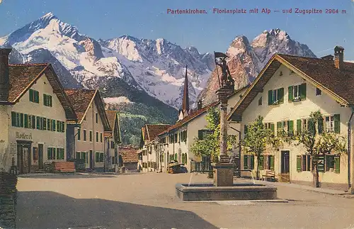 Partenkirchen Florianplatz Alp-u. Zugspitze ngl 128.156