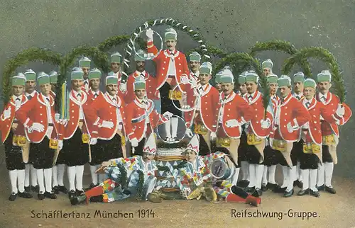 München Schäfflertanz 1914 Reifschwung gl1914 124.283