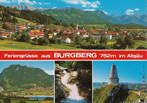 Burgberg im Allgäu Teilansichten Panorama ngl 123.679