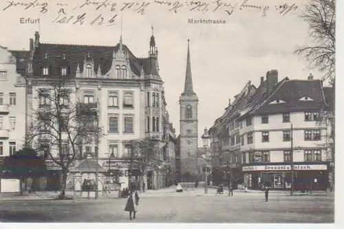 Erfurt Marktstraße gl1908 95.943