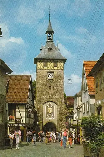 Marbach/Neckar Fußgängerzone Torturm gl1985 B8577