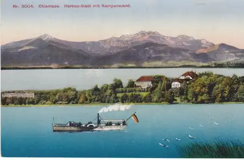 Herren-Insel im Chiemsee m.Kampenwand ngl B7224