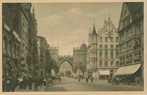 München Neuhauserstraße mit Karlstor ngl 125.610