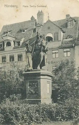 Nürnberg Hans Sachs-Denkmal gl1909 124.534