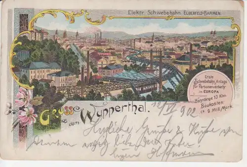 Wuppertal/Elberfeld-Barmen Schwebebahn gl1902 99.686