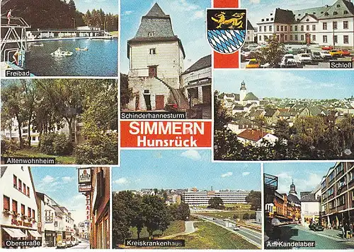 Simmern Hunsrück Mehrbildkarte gl~1970? C0206