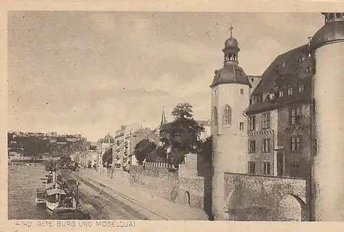 Koblenz Alte Burg Moselquai ngl B9392