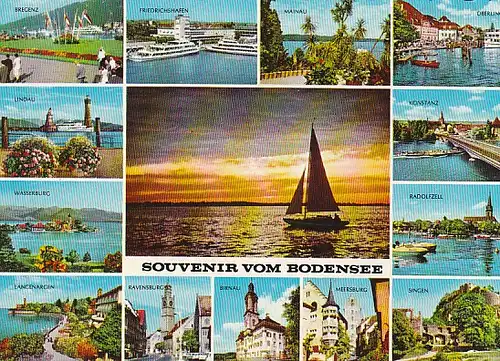 Souvenir vom Bodensee Mehrbildkarte ngl B8354