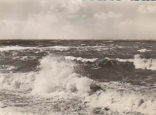 Sturm-Brandung an der Nordsee ngl B8513