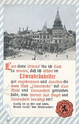 München Löwenbräukeller gl1933 124.231