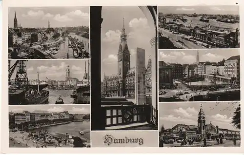 Hamburg Mehrbildkarte ngl B7294