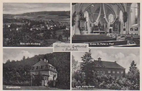 Großbartloff Kinderheim Kirche Panorama gl1958 96.024