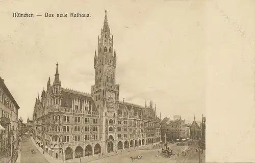 München Das neue Rathaus gl1908 123.888