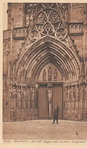 Erfurt Dom-Portal mit den Jungfrauen ngl B9143