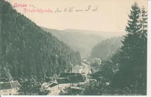 Friedrichroda/Th. Panorama im Grund gl1898 96.105