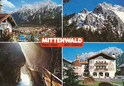 Mittenwald Teilansichten gl1987 126.053