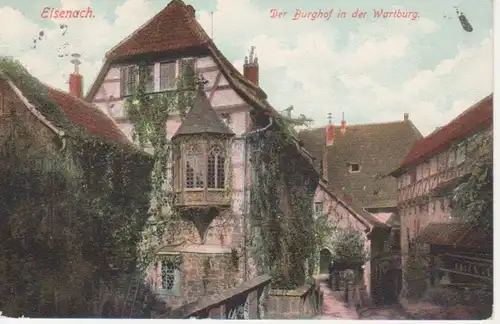 Eisenach Burghof in der Wartburg bahnpgl1907 96.125