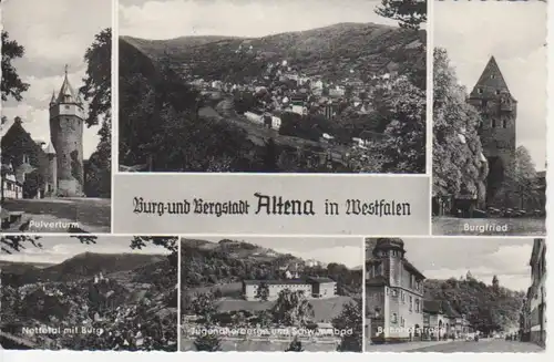 Altena i.W. Teilansichten Panorama gl1963 99.859