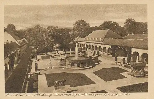 Bad Nauheim Blick auf die Sprudelanlagen ngl 130.445