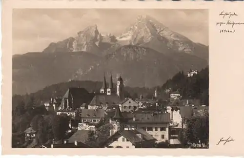 Berchtesgaden gegen Watzmann gl1937 B7378