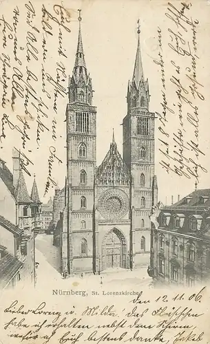 Nürnberg St. Lorenzkirche gl1906 124.742