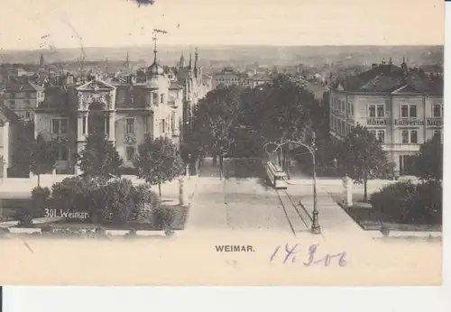 Weimar Straßenpartie und Panorama gl1906 95.960