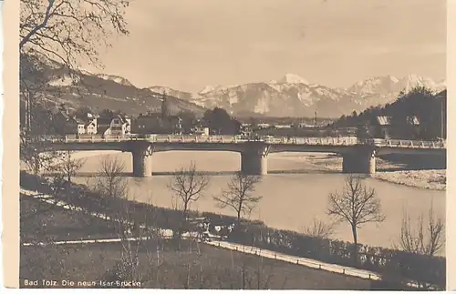 Bad Tölz mit neuer Isar-Brücke ngl C0875