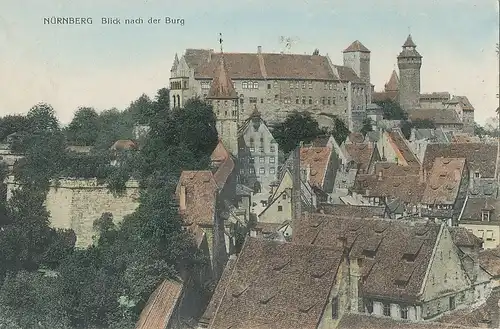 Nürnberg Blick auf die Burg gl1918 124.681