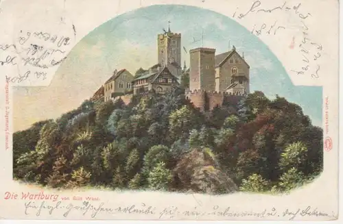 Eisenach Die Wartburg von Südwest gl1901 96.120