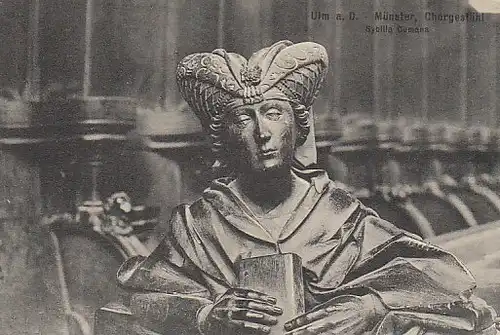 Ulm a.D. Münster Chorgestühl Sybilla Cumana ngl B9185