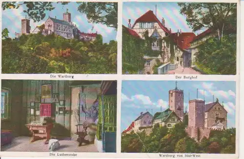 Eisenach Wartburg Burghof Lutherstube gl1934 96.130