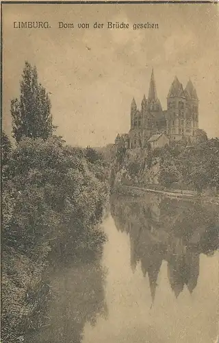 Limburg a.d. Lahn Dom von der Brücke aus ngl 131.380