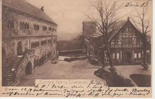 Eisenach Zweiter Hof in der Wartburg gl1904 96.157