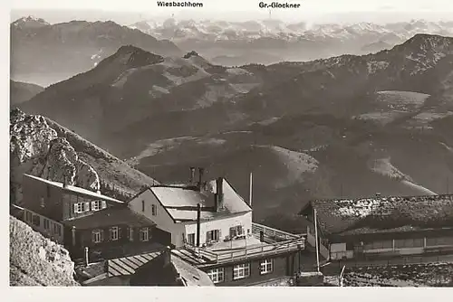 Wendelsteinhaus gegen die Hohen Tauern ngl B9321