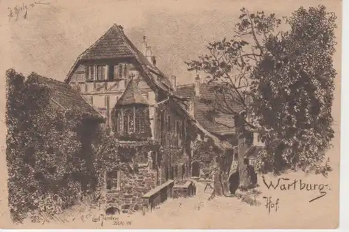 Eisenach Burghof der Wartburg ngl 96.167