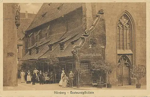 Nürnberg Bratwurstglöcklein feldpgl1917 124.785