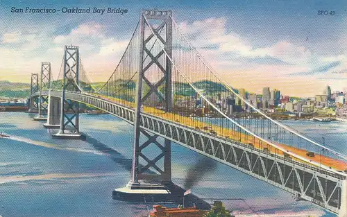San Francisco Oakland Bay Bridge gl1957 113.453