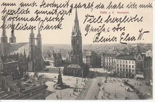 Halle/Saale Marktplatz gl1911 95.753