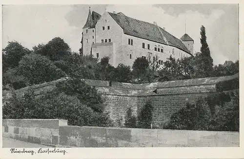 Nürnberg die Burg von Westen gesehen ngl 124.633