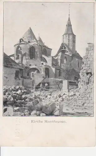 Kirche Montfaucon feldpgl1915 200.854