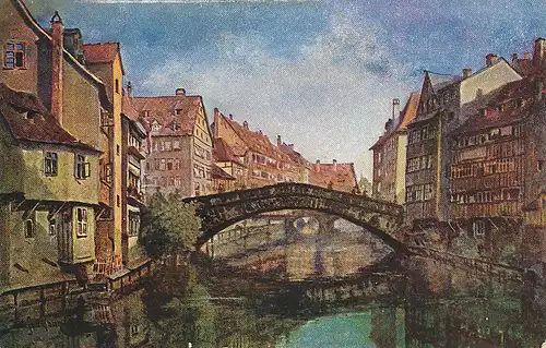 Nürnberg Partie an der Fleischbrücke ngl 124.522