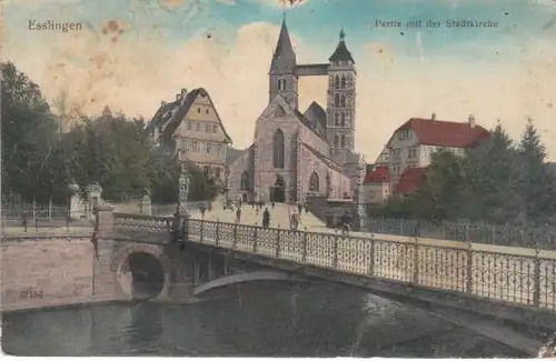 Esslingen a.N. Stadtkirche feldpgl1914 B7907