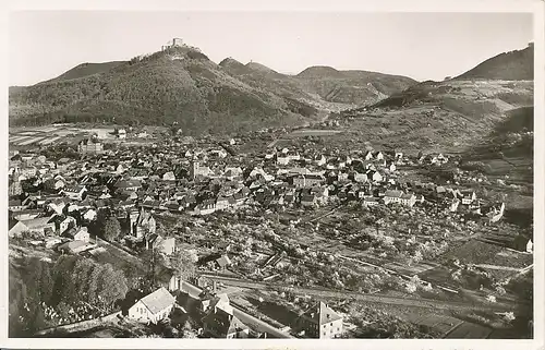 Annweiler Panorama mit Trifels gl1964 131.548