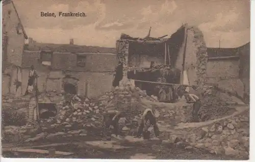 Beine (Frankreich) Zerstörtes Haus ngl 200.932