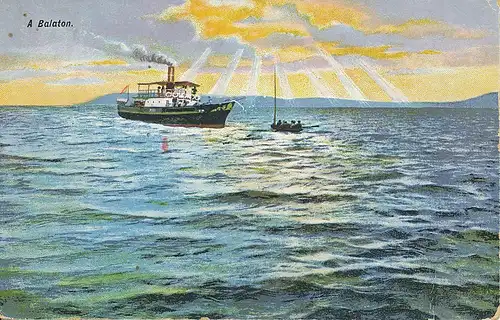 Balaton Dampfer auf See gl1943 130.037